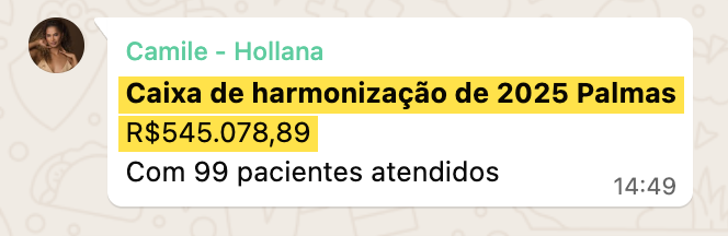 Print de mensagem real de cliente Reconecta