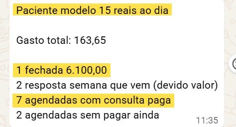 Print de mensagem real de cliente Reconecta