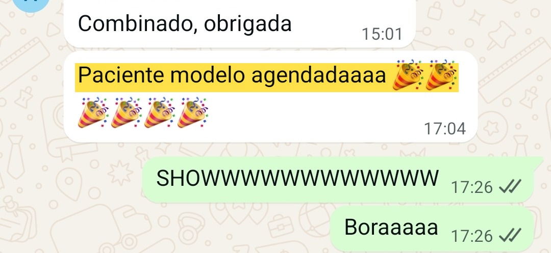 Print de mensagem real de cliente Reconecta