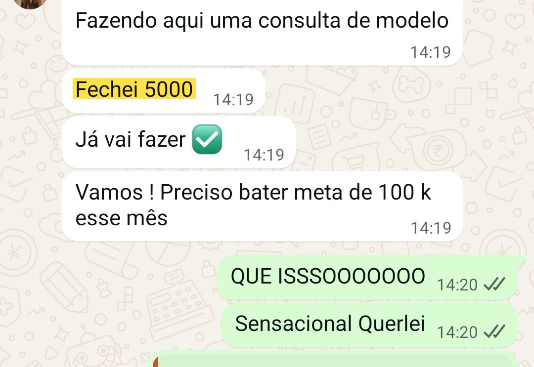 Print de mensagem real de cliente Reconecta