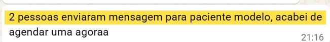 Print de mensagem real de cliente Reconecta