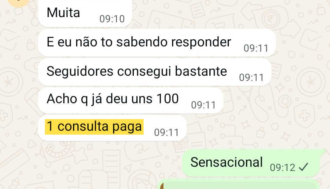 Print de mensagem real de cliente Reconecta