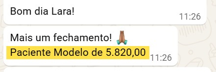 Print de mensagem real de cliente Reconecta