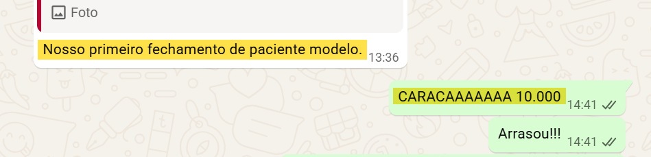 Print de mensagem real de cliente Reconecta