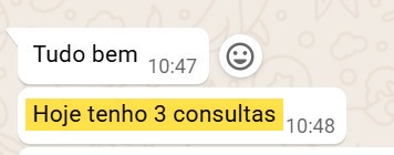 Print de mensagem de mentorada Reconecta